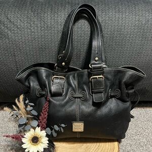 Dooney & Bourke Chiara Black Leather Handbag Purse Tote